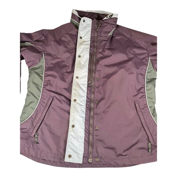 Columbia Sportswear Women’s XL Purple Nylon Jacket | Full Zip & Snap Winter Fall - Picture 8 of 13